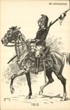 Vintage Postcard Militaria 18th Dragons 1913