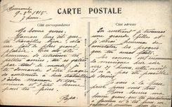 Vintage Postcard Militaria A our villages