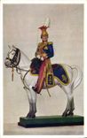 CPA Militaria The 9th Light Dragoons lancers Officer Review Order 1820