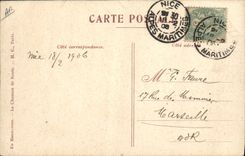 Vintage Postcard Militaria In operations the chason of road