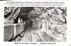 CPA Publicite Mine de Potasse d'Alsace Galerie principale