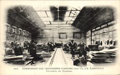 Vintage Postcard Commission of the Salte quarries of Angers Fabrication of Let us set out again Lariviere