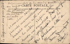 Vintage Postcard Fantaisie Woman has the beach (drawing has the hand)