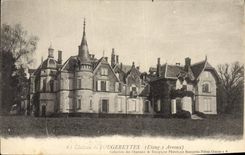 Vintage Postcard Castle of Fougerettes Pond S Arroux