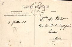 Vintage Postcard Castle of Bochet Hartennes and Taux