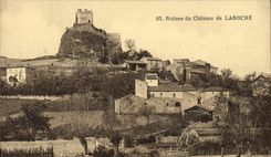 CPA Ruines du Chateau de Laroche