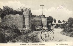 CPA Chateau Mirebeau Route de Poitiers