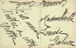 Postal Gruta Grutas Royat Gruta del perro Vista interior