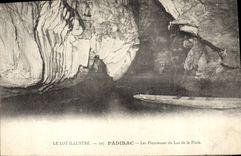 Vintage Postcard Cave Padirac Caves the whining ones of the Lake of the rain