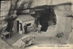Vintage Postcard Cave Sassenage Caves the entry of the tanks