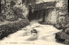 Vintage Postcard Cave Sassenage Caves the square cave