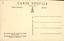 Vintage Postcard Cave Caves of Cezaire Saint close Fatty the alcove of the fairies