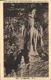 Vintage Postcard Cave Caves of Cezaire Saint close Fatty the skeleton