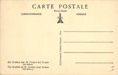 CPA Grotte Grottes de Saint Cezaire pres Grasse Le balcon