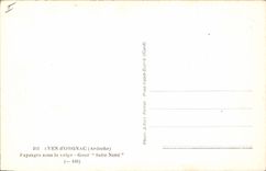 Postal Gruta Grutas Sima de Orgnac Paisajes bajo la nieve Gour Sala Septentrional