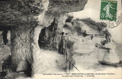 CPA Grotte Grottes Meschers les Bains Les Grottes habitees Grotte des fontaines