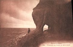 Vintage Postcard Cave Caves of Mechers Twilight Surroundings of Royan