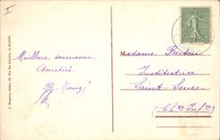 Vintage Postcard Cave Caves of Mechers Twilight Surroundings of Royan