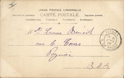 Vintage Postcard Fantaisie Child right Headstock Between two Pourtant hearts is quite nice