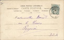 Vintage Postcard Fantaisie Child Headstock Between two Gauche hearts is caught up with on the baby