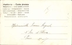 Vintage Postcard Fantasy Child Headstock Christmas