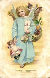 CPA Fantaisie Enfant Poupee Ange 