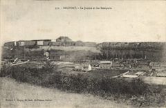 Vintage Postcard Law courts Belfort Justice and ramparts