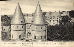 CPA Palais de justice Beauvais Vue d'ensemble prise du haut de la cathedrale