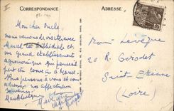 Vintage Postcard Law courts Beauvais Overall picture catch from the top of the cathedral