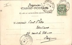 Vintage Postcard Law courts Old castle of Good Prison of Bonneville