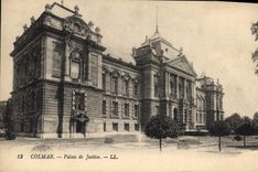 Vintage Postcard Law courts Colmar