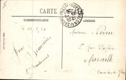 Vintage Postcard Law courts and the fountain Thevenin Trawl-net on the Saone