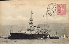 CPA Bateau de Guerre Bouvines Garde Cotes Cuirasse 