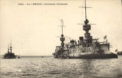 CPA Bateau de Guerre Le Bruix Croiseur Cuirasse 