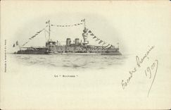 CPA Bateau de Guerre Le Bouvines 