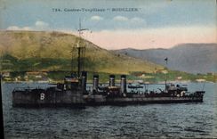 CPA Bateau de Guerre Contre Torpilleur Bouclier 