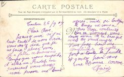 Vintage Postcard Warship Charlemagne during the operations