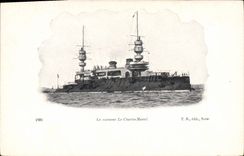 Vintage Postcard Warship armours It Charles Martel