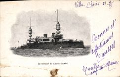 CPA Bateau de Guerre Le cuirasse Charles Martel 