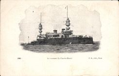 CPA Bateau de Guerre Le cuirasse Charles Martel 