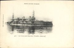 CPA Bateau de Guerre Le Charles Martel Contre Amiral 