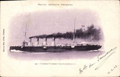 Vintage Postcard Warship Cruiser Chateaurenault Corsair
