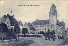 CPA Prefecture Coblence Soldats Militaria 