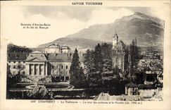 CPA Prefecture Chambery La tour des archives et le Nivolet 