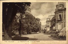 CPA Prefecture Vue du Parc Colmar 