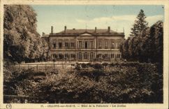 CPA Chalons sur Marne Hotel de la Prefecture Les jardins 