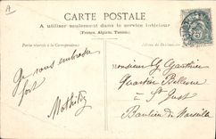 CPA Folklore La danse en Bretagne Le passe pied 