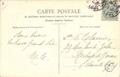 CPA Folklore Guerande Costumes de fete des paludiers Le flirt 