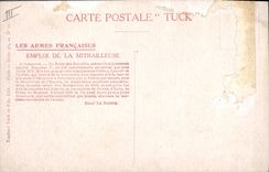 CPA Militaria Emploi de la mitrailleuse Infanterie