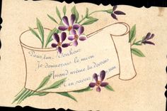 CPA Fantaisie (dessin a la main) Fleurs 